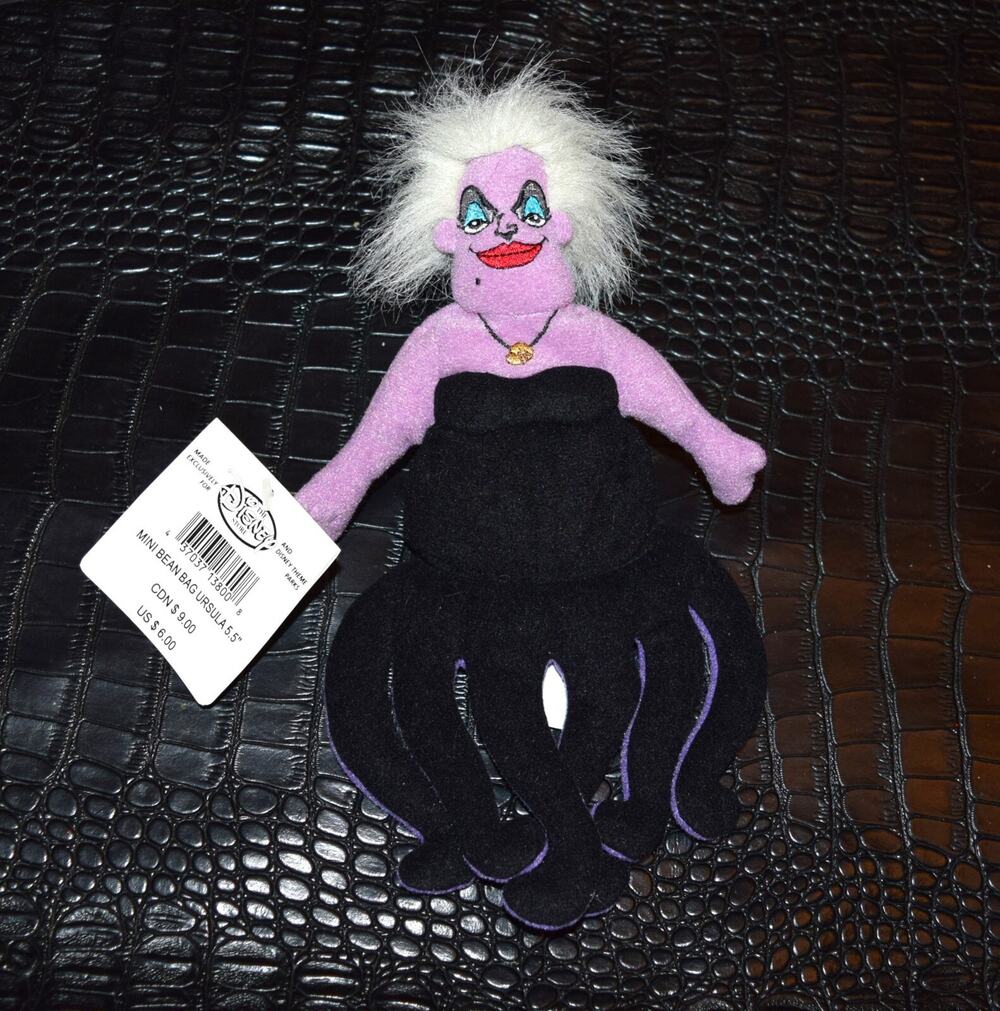 Disney Vintage The Little Mermaid Ursula 10 " Plush Rare With Tags